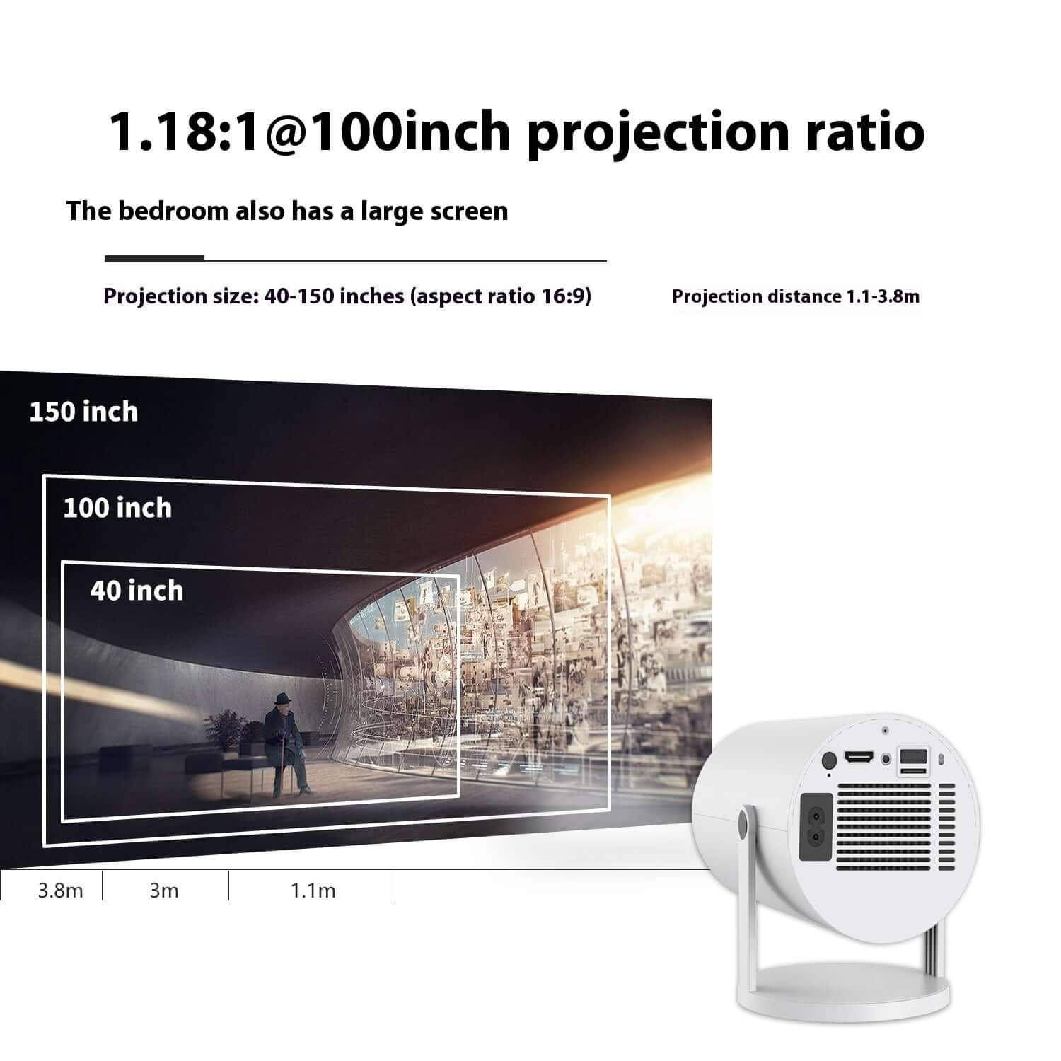 Small Straight Projector For Home Use