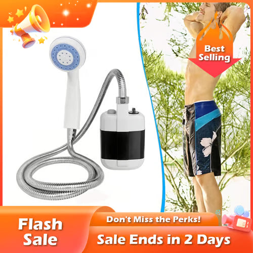 Portable Rechargeable Camping Shower – Outdoor &amp; Pet Use