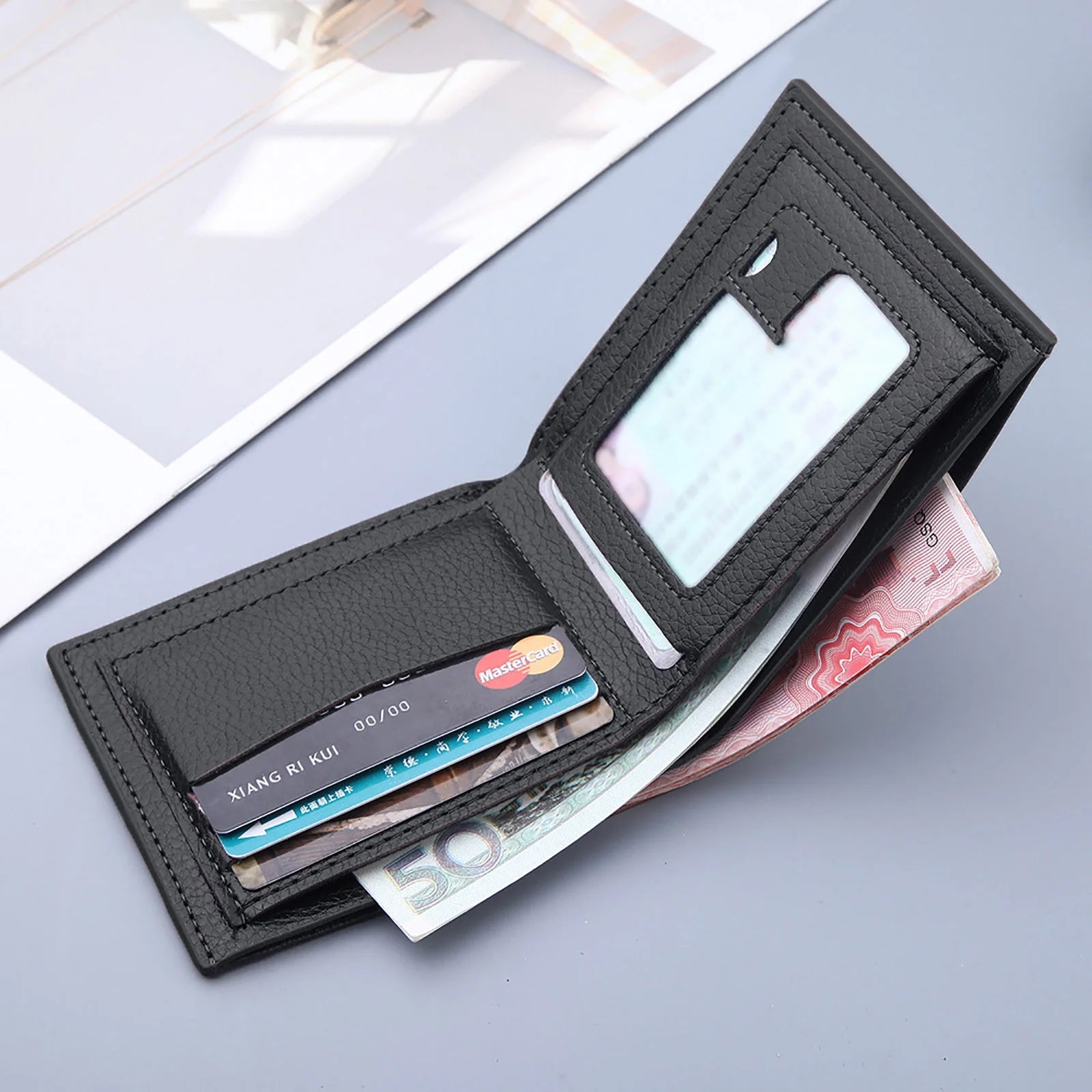 Mens Wallet on Clearancemen'S Wallet Short Vertical Ultra-Thin Wallet Bank Card Card Package Small Purse